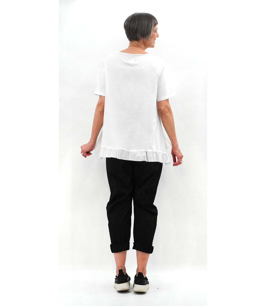 RUFFLE TEE SHIRT
