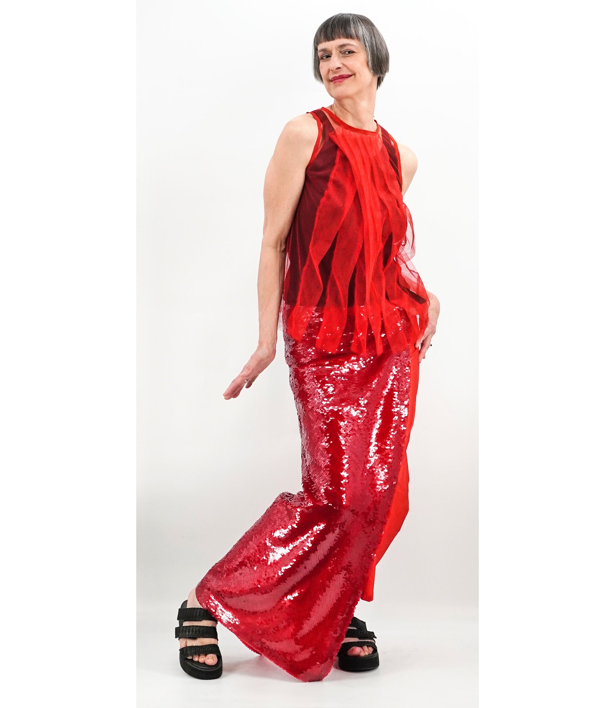 MARIA CALDERARA KIARA APRON SKIRT