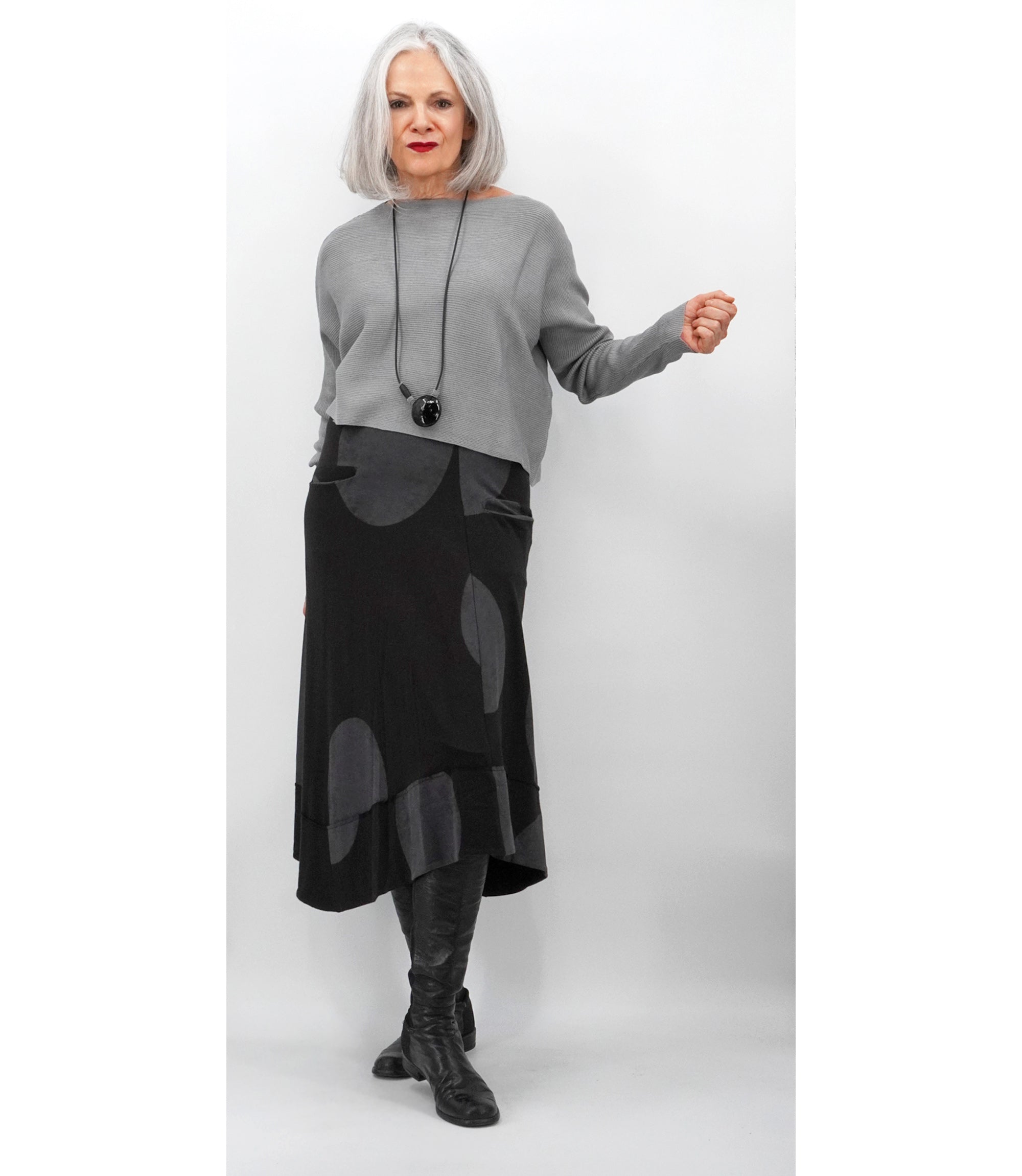 MATTHILDUR SILVER SWEATER