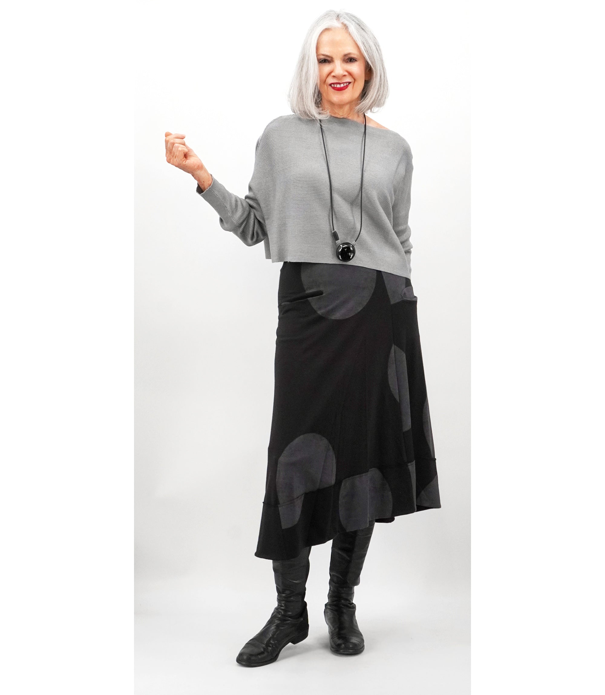 MATTHILDUR SILVER SWEATER