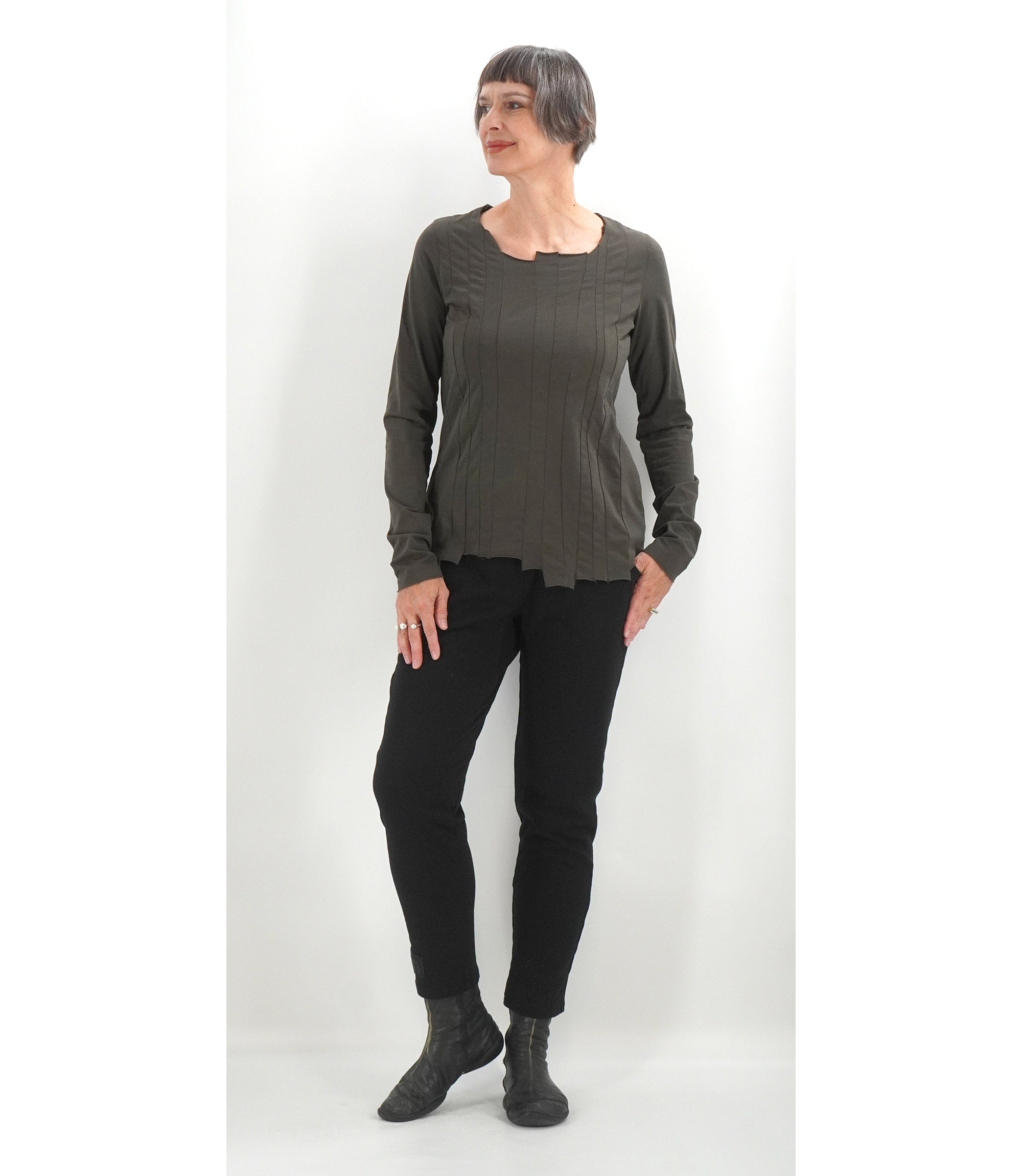 Rundholz Black Label VERTICAL SEAM LONG SLEEVE TOP