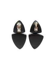 MONIES DOUBLE PYRAMID KAMAGONG EARRINGS