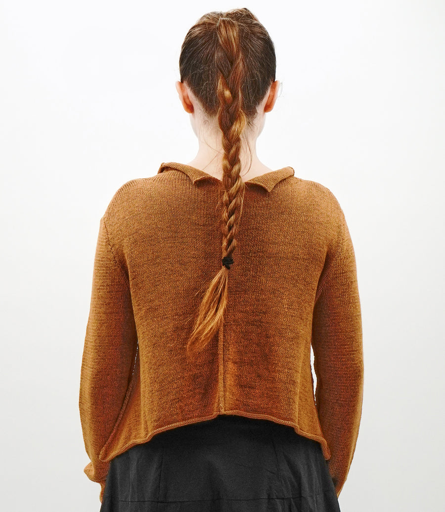 BRONZE CROP CARDIGAN