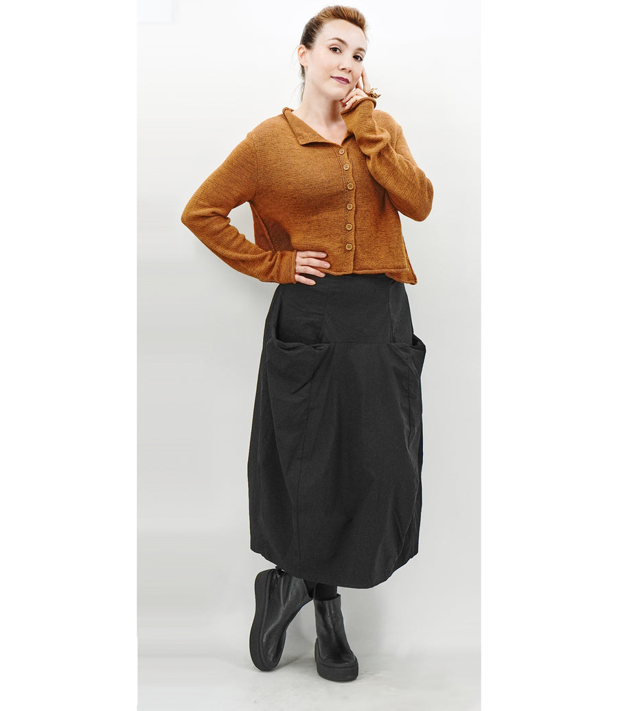 BRONZE CROP CARDIGAN