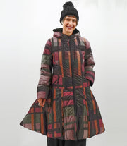 MULTI CHECK PUFFY COAT