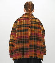 LAVA CHECK BOXY COAT