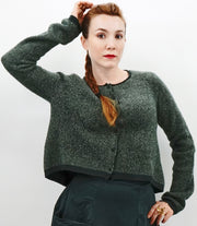 CROP FOREST CARDIGAN
