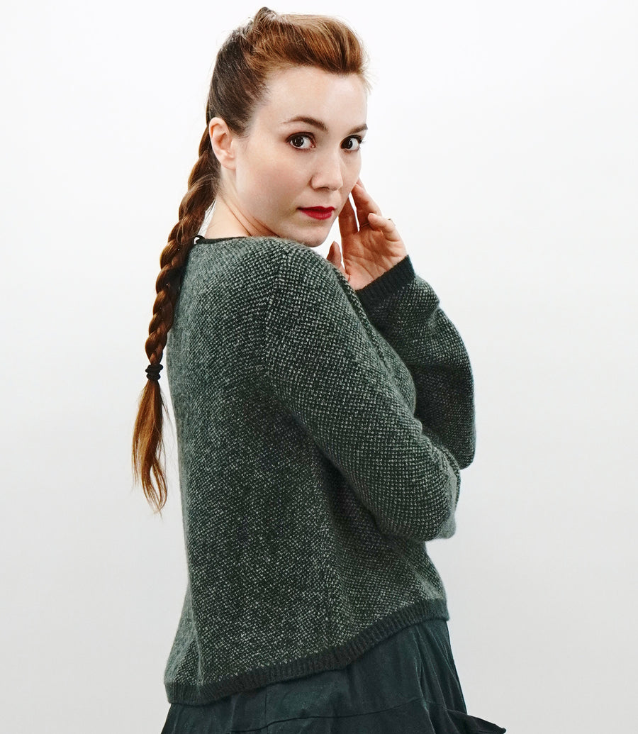 CROP FOREST CARDIGAN