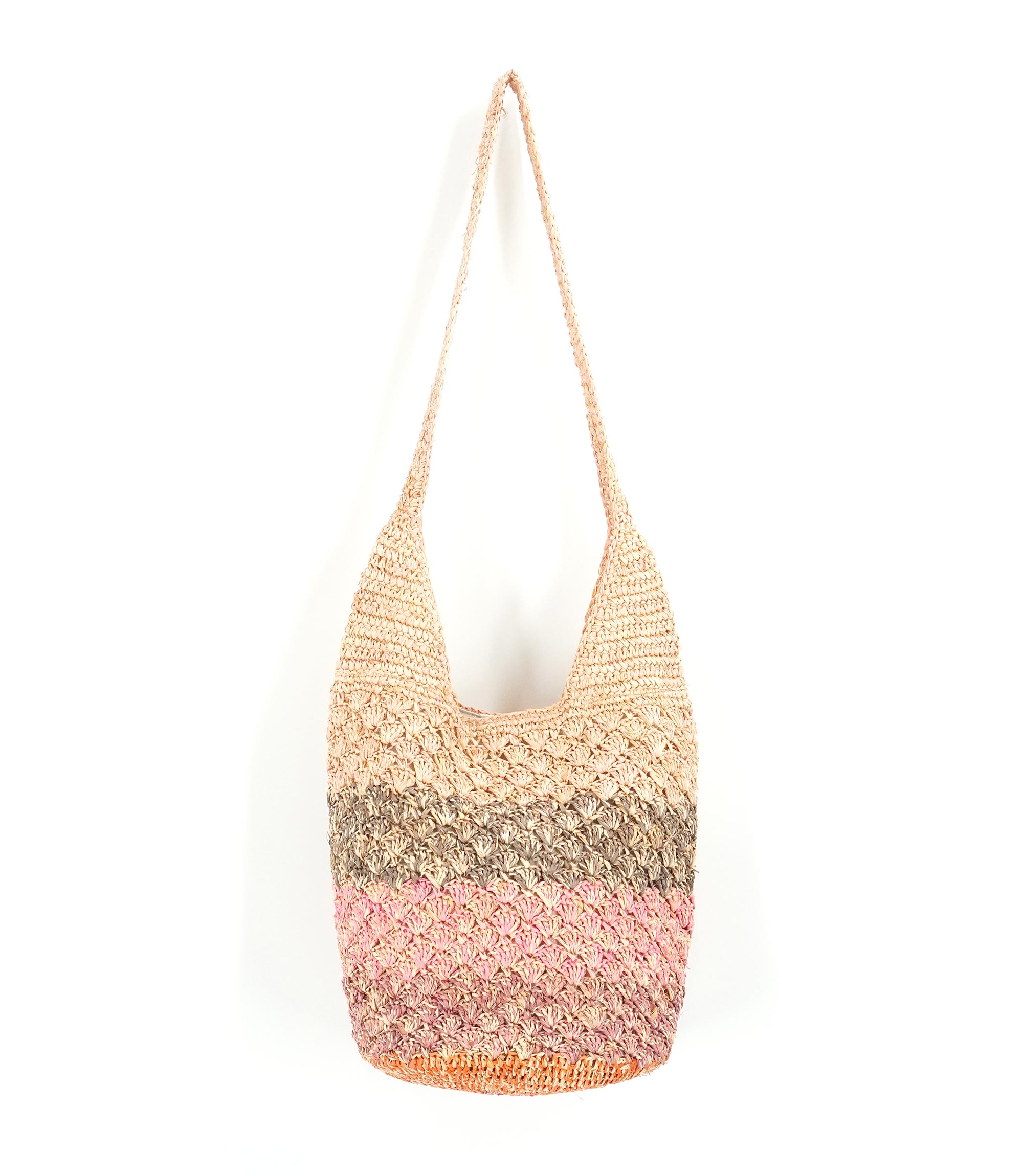 GUADALUPE BAG Pink Multicolor Flora Bella Florabella straw beach bag