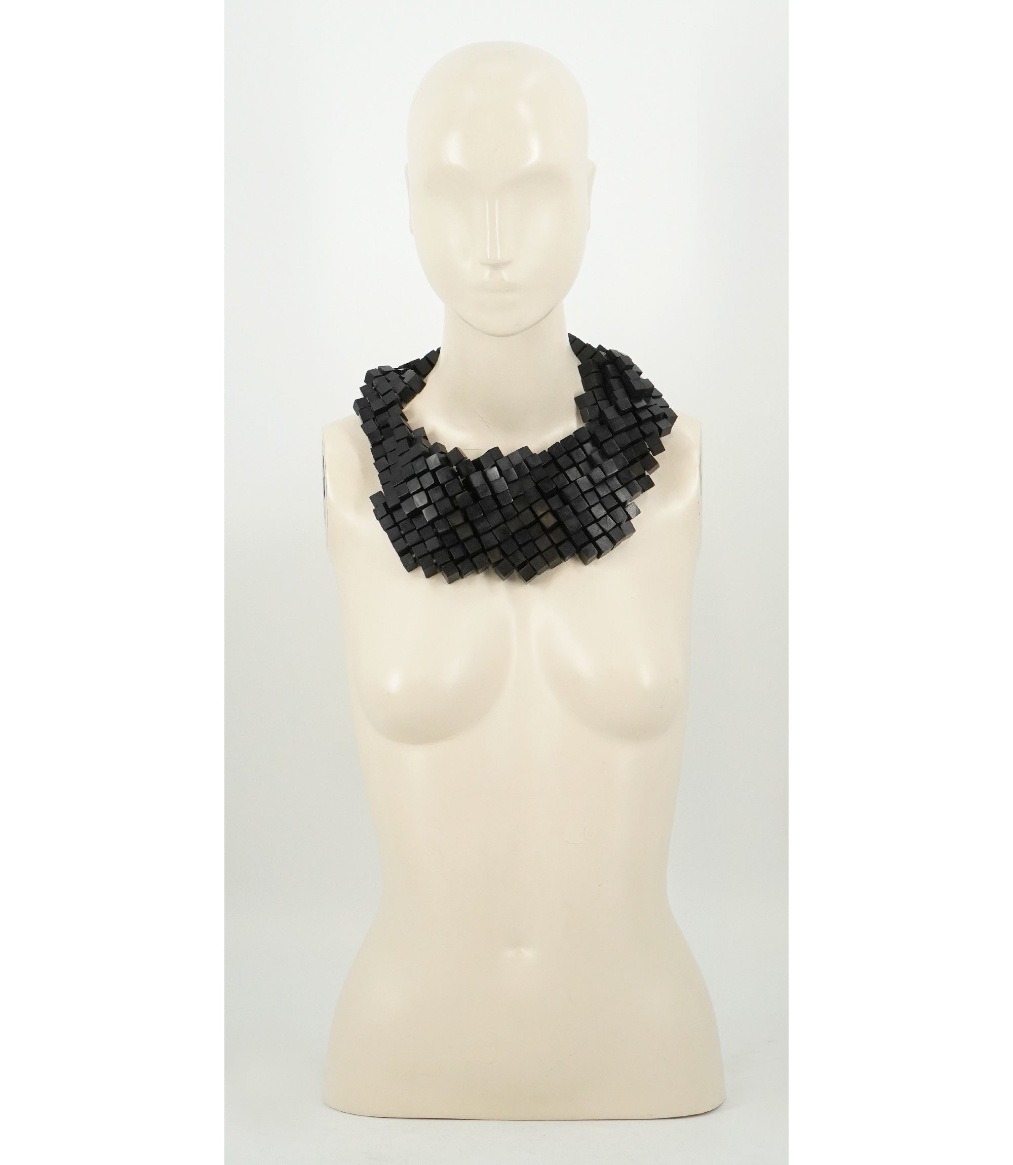 EBONY CUBE NECKLACE