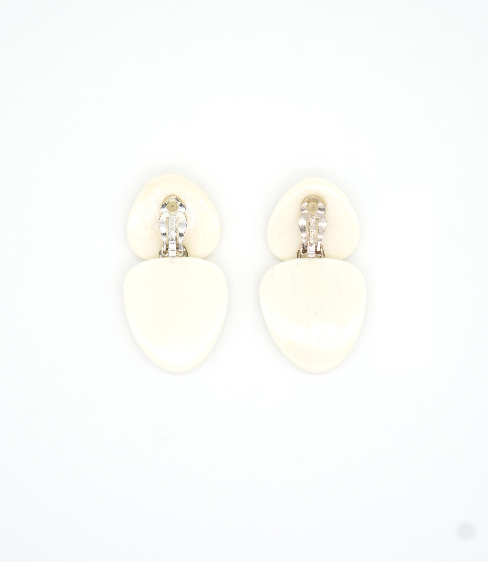 MONIES BONE OVAL EARRINGS