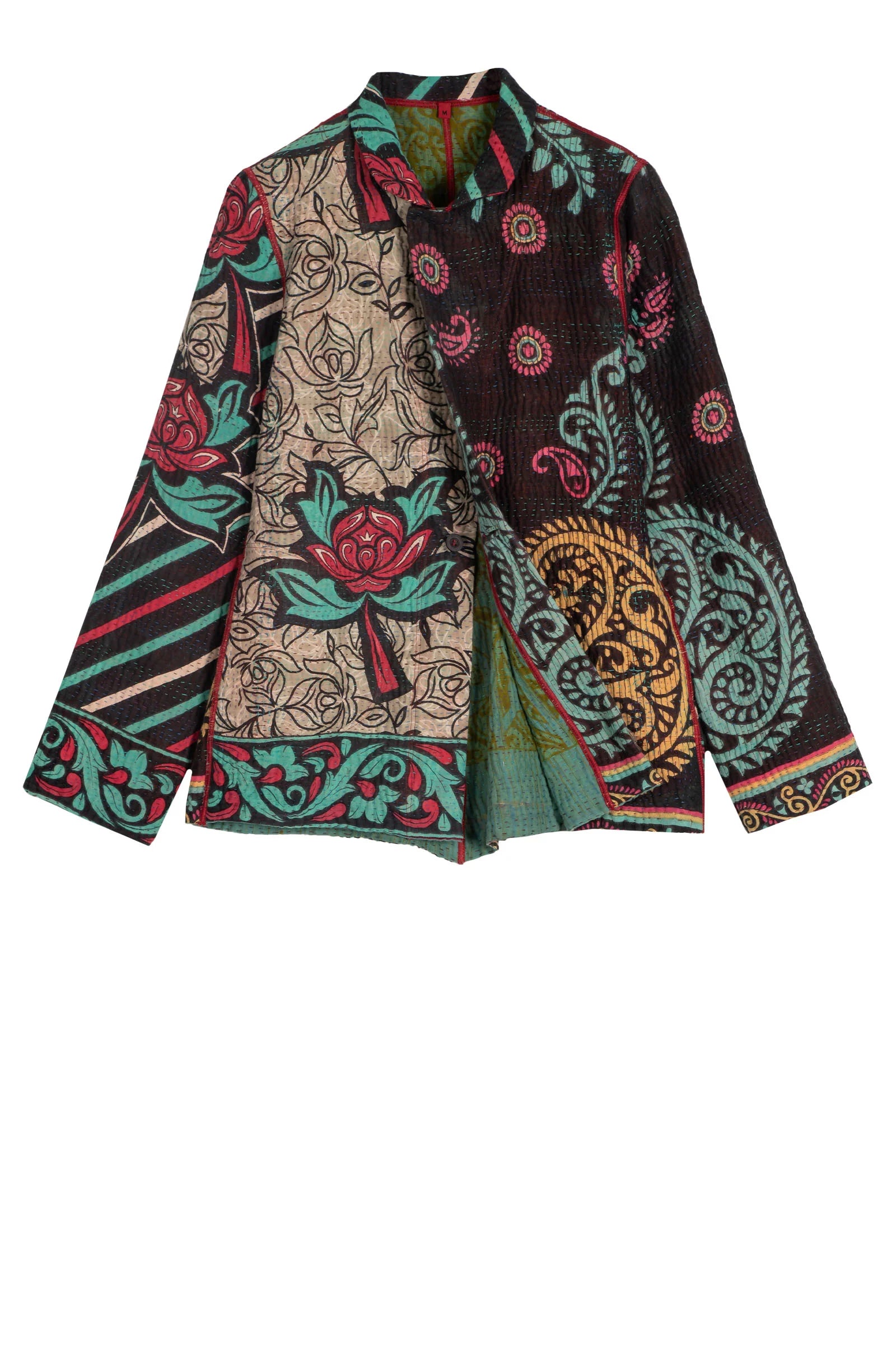 VINTAGE COTTON KANTHA SIMPLE JKT