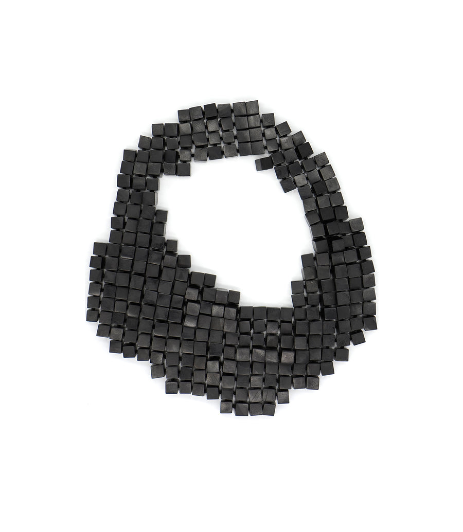 EBONY CUBE NECKLACE