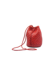 Leather Pom Pom Bag Dragon Diffusion Red Handbag Bag