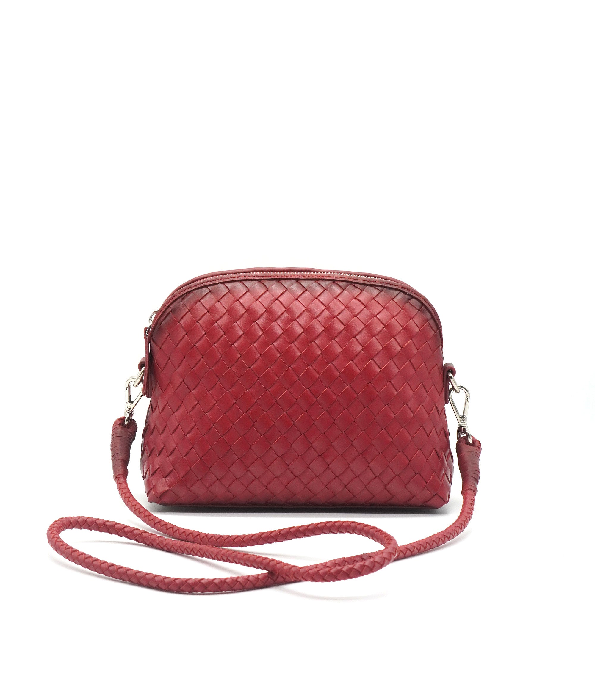 Fellini Dragon Diffusion Handbag Bag Red Leather