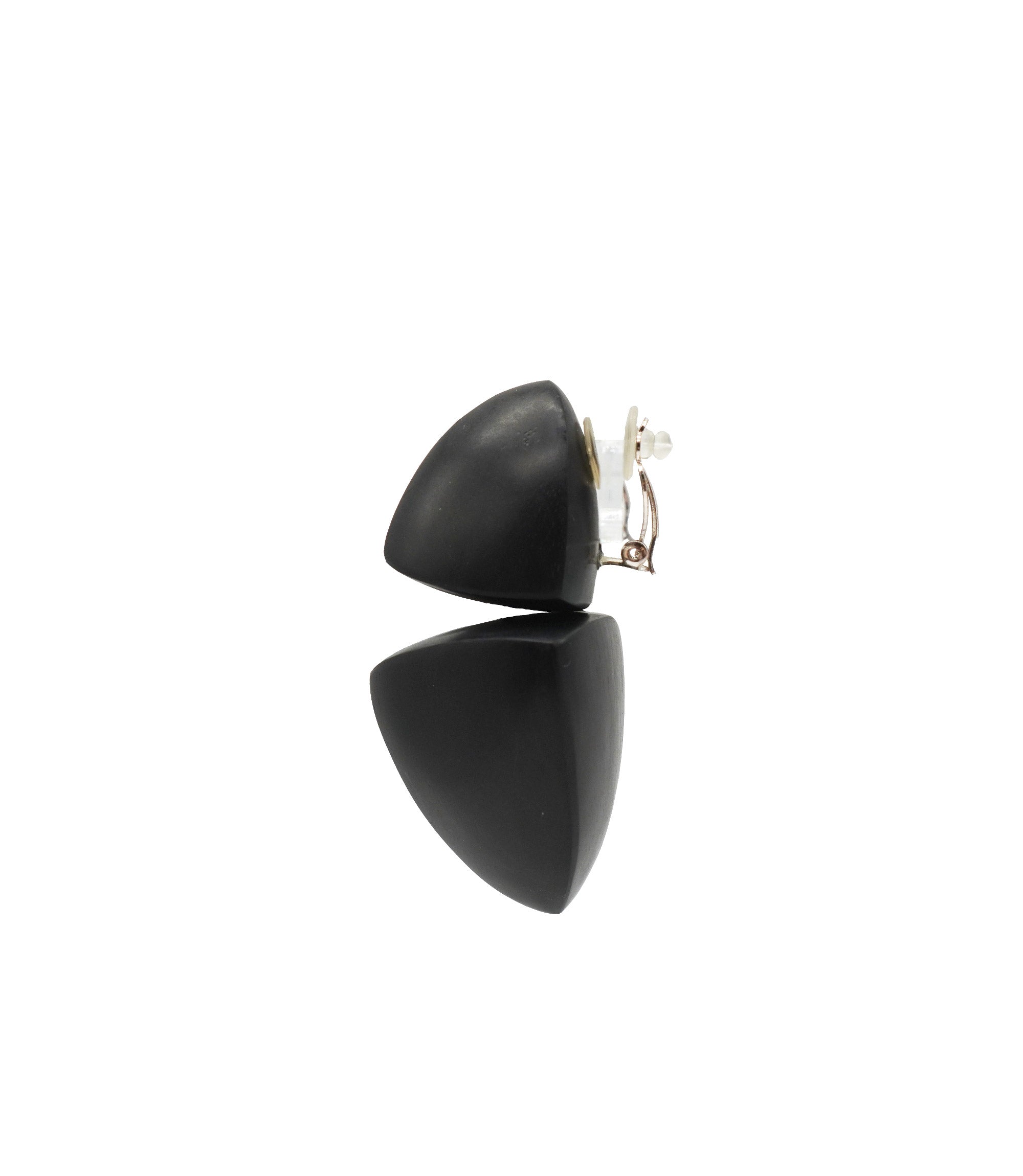 MONIES DOUBLE PYRAMID KAMAGONG EARRINGS