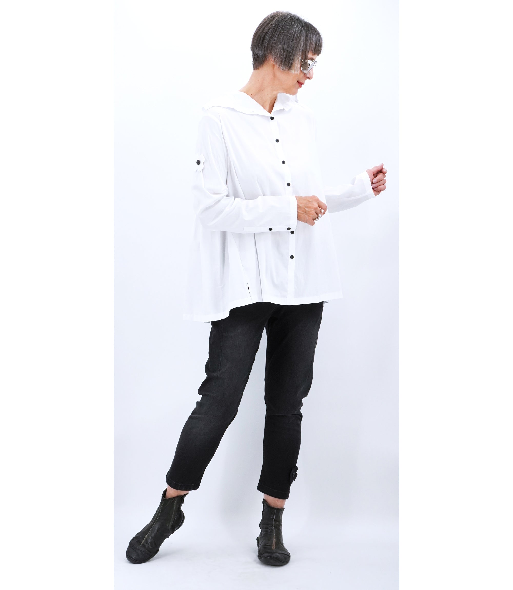 PLU MADISON PLEATED BLOUSE